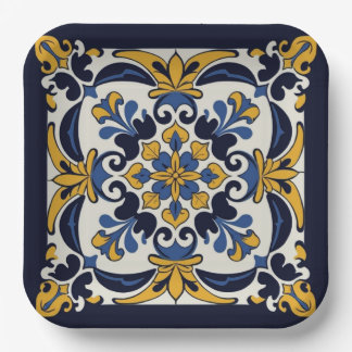Talavera Tile Cinco Pappteller