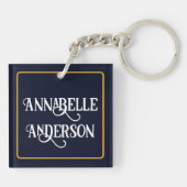 Talavera Tile Cinco Schlüsselanhänger (Rückseite)