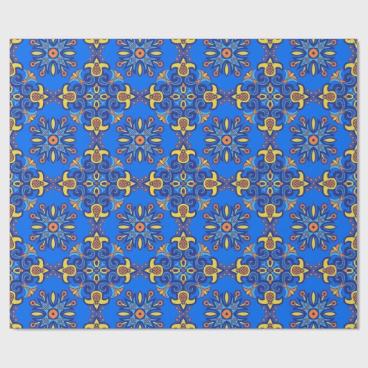 Talavera Tile Design Geschenkpapier (Flach)