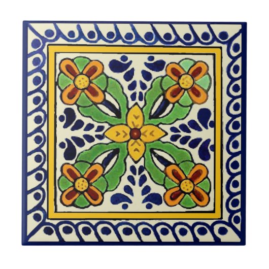 Talavera Tile Fliese (Vorderseite)