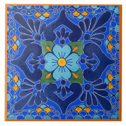 Talavera Tile Fliese (Vorderseite)