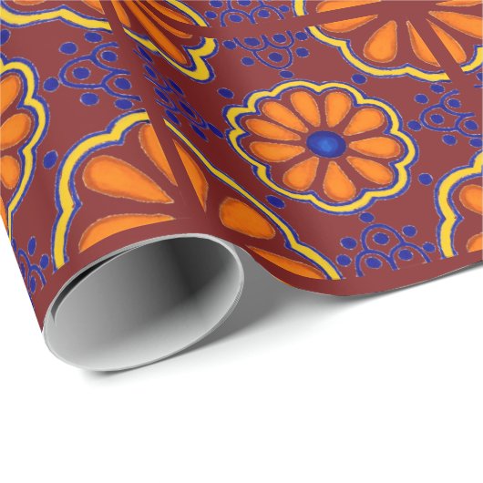 Talavera Tile Geschenkpapier (Rolleneckpunkt)