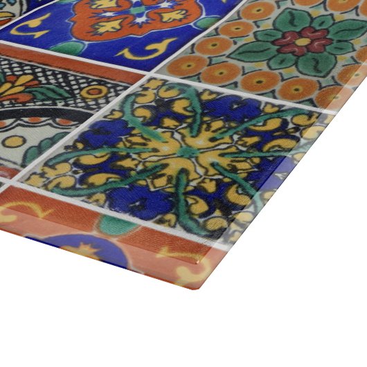Talavera Tile Image Southwest Style Charcuterie Schneidebrett (Ecke)