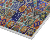 Talavera Tile Image Southwest Style Glass Schneidebrett (Ecke)