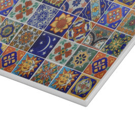 Talavera Tile Image Southwest Style Glass Schneidebrett