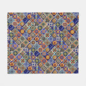 Talavera Tile Image Südwest Style Cudly Soft Fleecedecke (Vorderseite (Horizontal))