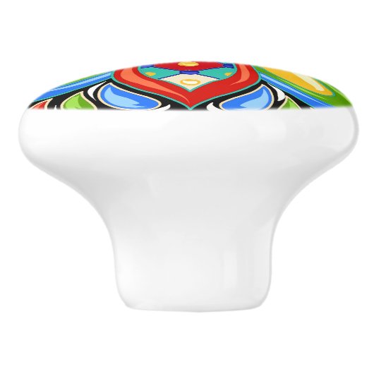 Talavera Tile Keramik Drawer Knob Keramikknauf (Seitenansicht)