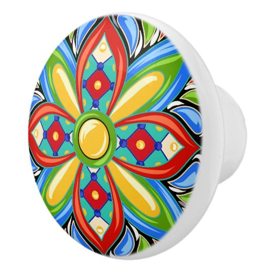 Talavera Tile Keramik Drawer Knob Keramikknauf (Rechts)