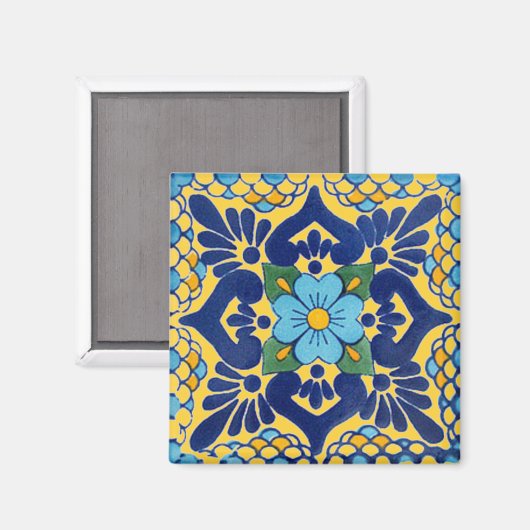 Talavera Tile Magnet (Vorderseite/Rückseite)