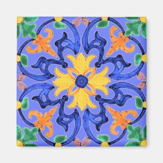 Talavera Tile Magnet (Vorne)