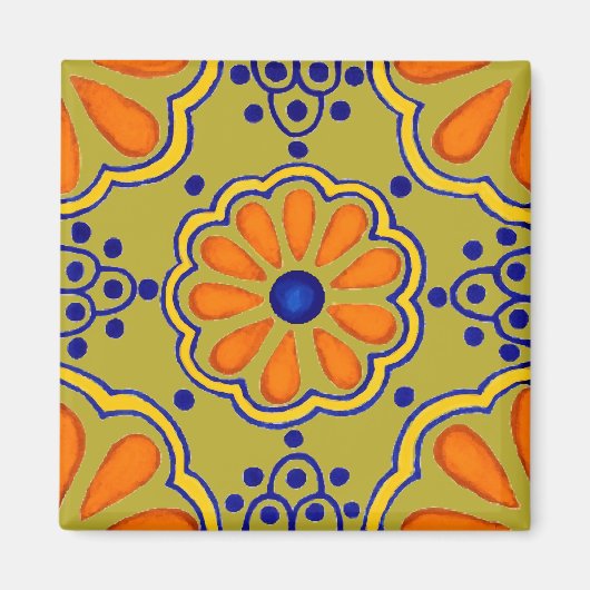 Talavera Tile Magnet (Vorne)