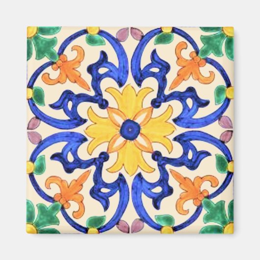 Talavera Tile Magnet (Vorne)