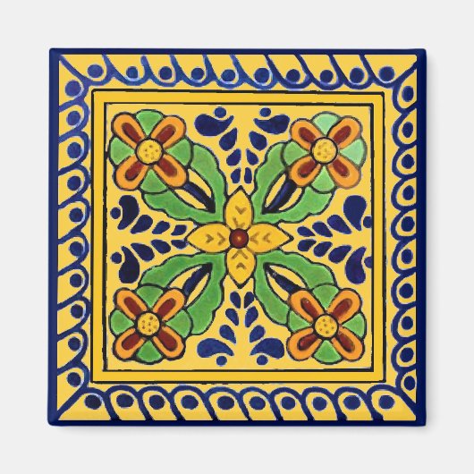 Talavera Tile Magnet (Vorne)