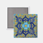 Talavera Tile Magnet (Vorderseite/Rückseite)