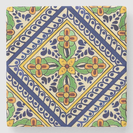 Talavera Tile Steinuntersetzer (Vorderseite)