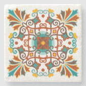 Talavera Tile Steinuntersetzer (Vorderseite)