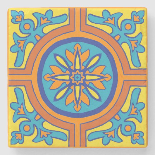 Talavera Tile Steinuntersetzer (Vorderseite)