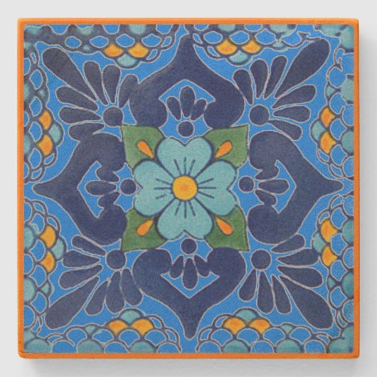 Talavera Tile Stone Untersetzer (Vorderseite)