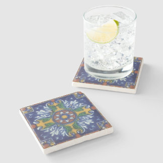 Talavera Tile Style Stone Untersetzer