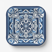 Talavera Tile Uno Pappteller (Vorderseite)