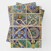 Talavera Tiles Wrapping Paper Geschenkpapier Set (Beispiel)