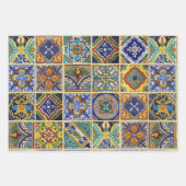 Talavera Tiles Wrapping Paper Geschenkpapier Set (Vorderseite)