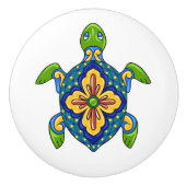 Talavera Turtle Keramik Drawer Knob Keramikknauf (Vorderseite)