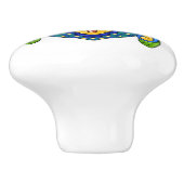 Talavera Turtle Keramik Drawer Knob Keramikknauf (Seitenansicht)