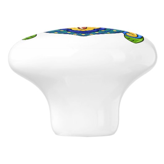 Talavera Turtle Keramik Drawer Knob Keramikknauf (Seitenansicht)