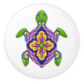 Talavera Turtle Keramik Drawer Knob Keramikknauf (Vorderseite)