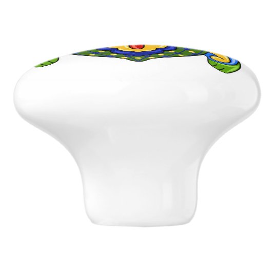 Talavera Turtle Keramik Drawer Knob Keramikknauf (Seitenansicht)