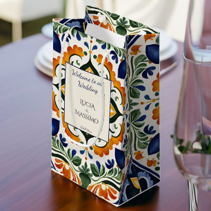 Talavera Vintage-Mexikanische Hochzeit bedruckt Wi Kleine Geschenktüte