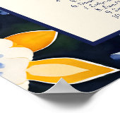 Talavera Vintage mexikanische Hochzeitskarte Poster (Ecke)