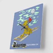 Talbot auf den Bahnen Quadratische Wanduhr (Winkel)