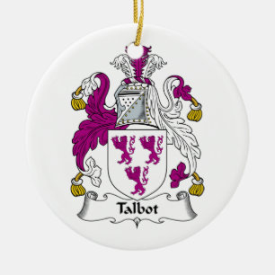 Talbot Familienwappen Keramik Ornament