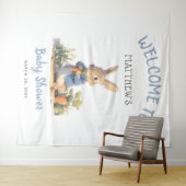 Tale Peter Rabbit Boy Baby Dusche Wandteppich (Beispiel (Horizontal))