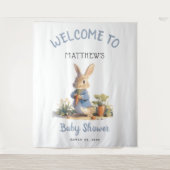 Tale Peter Rabbit Boy Baby Dusche Wandteppich (Vorderseite)