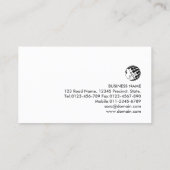 Talent Agent Business Card Visitenkarte (Rückseite)