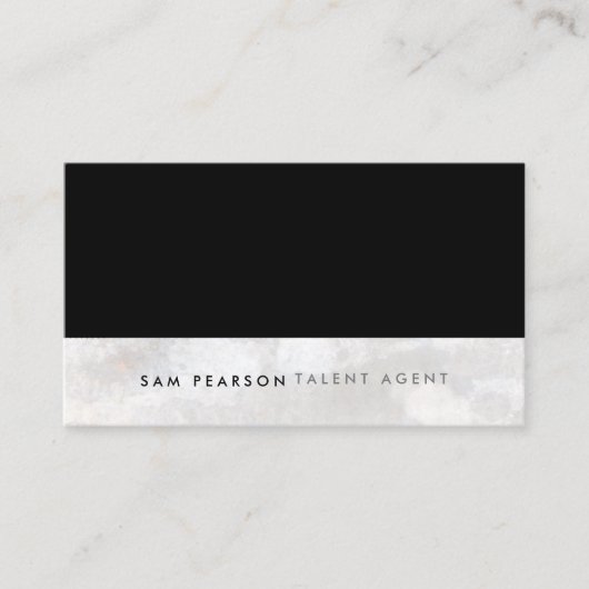 Talent Agent Business Card Visitenkarte (Vorderseite)