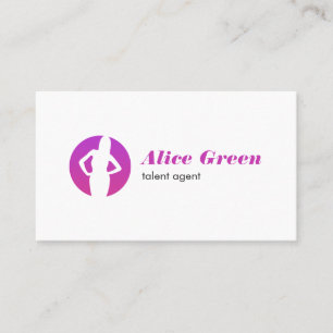 Talent-Agent-Logo-Geschäfts-Karte Visitenkarte