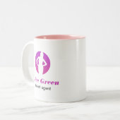 Talent-Agent-Logo-Tasse Zweifarbige Tasse (Vorderseite Links)