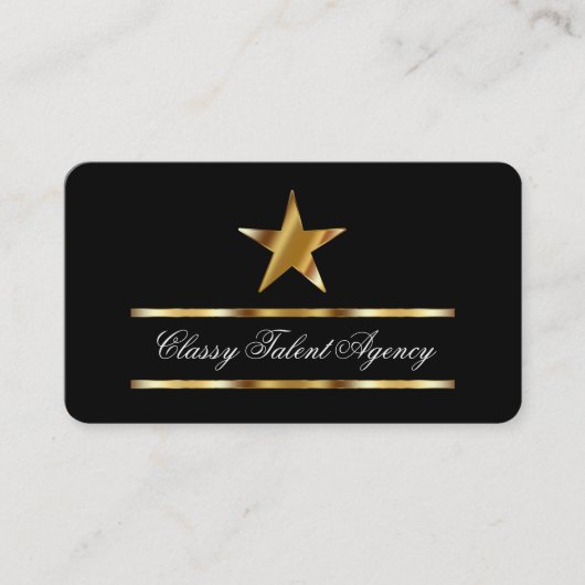 Talent-Agentur-Visitenkarten Visitenkarte (Vorderseite)