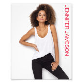 Talent Audition Headshot | Portrait Foto Print (Vorne)