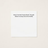 Talent bricht durch. (Rückseite)