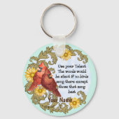 Talent christlicher Kardinal Schlüsselanhänger (Vorderseite)