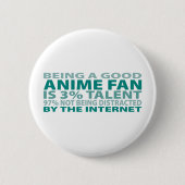 Talent des Anime-Fan-3% Button (Vorderseite)