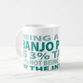 Talent des Banjo-Spieler-3% Kaffeetasse (Vorderseite Links)