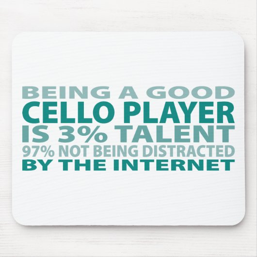 Talent des Cello-Spieler-3% Mousepad (Vorne)