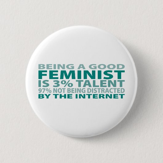 Talent des Feminist-3% Button (Vorderseite)