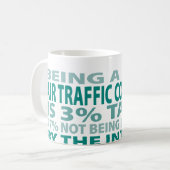 Talent des Fluglotse-3% Kaffeetasse (Vorderseite Links)